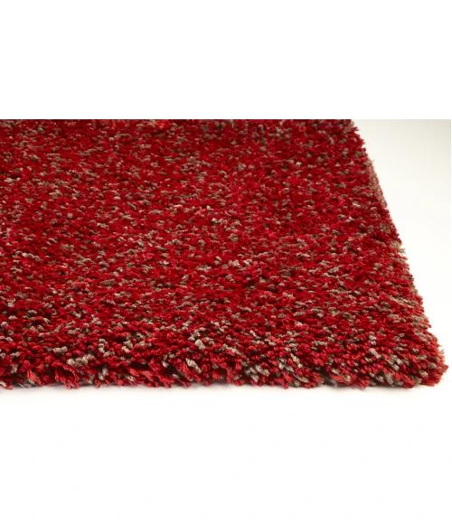 Kas Bliss 1584 Red Heather Shag Area Rug 8' Round