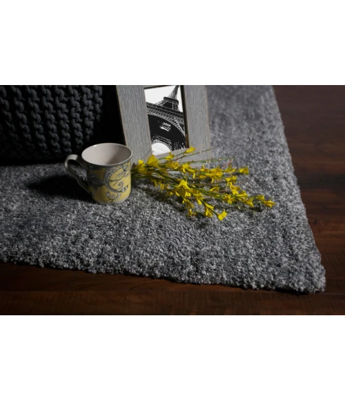 Kas Bliss 1585 Grey Heather Shag Area Rug 2'3" x 7'6" Runner