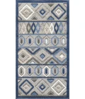 Kas Calla 6921 Grey/Blue Aztec Area Rug 6'7" x 9'