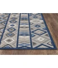 Kas Calla 6921 Grey/Blue Aztec Area Rug 6'7" x 9'