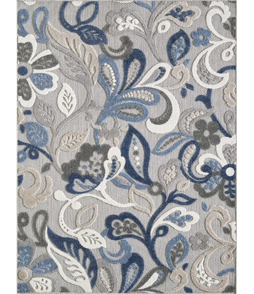 Kas Calla 6922 Grey/Blue Leila Area Rug 7'10' Round