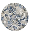 Kas Calla 6922 Grey/Blue Leila Area Rug 7'10' Round