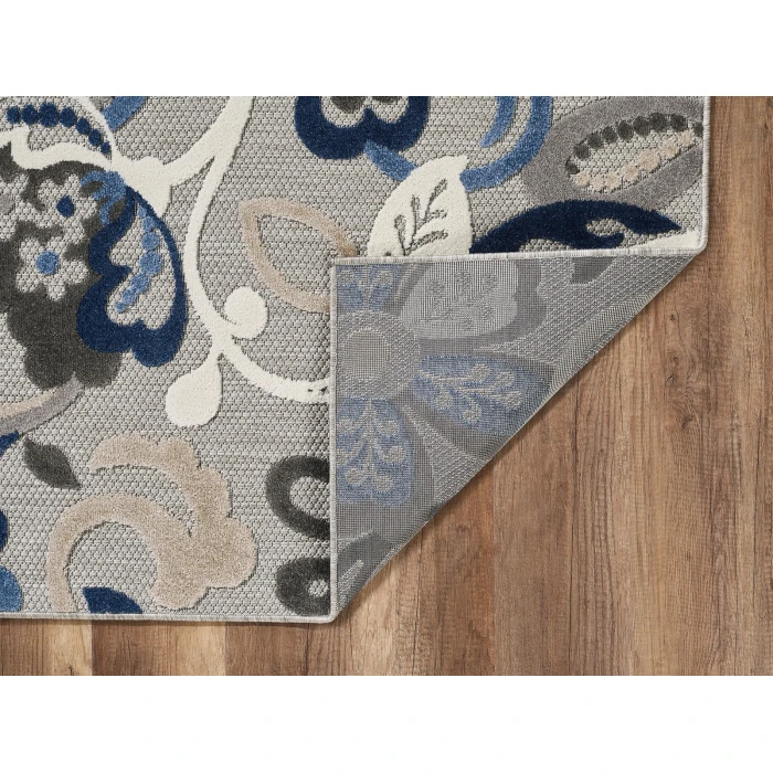 Kas Calla 6922 Grey/Blue Leila Area Rug 2'2" x 4'