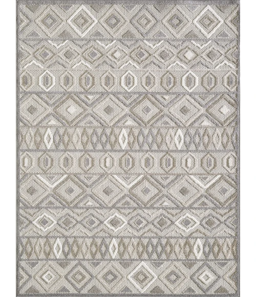 Kas Calla 6925 Grey Aztec Area Rug 6'7" x 9'