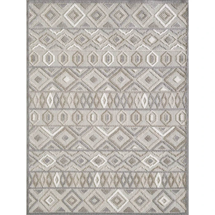 Kas Calla 6925 Grey Aztec Area Rug 2'2" x 4'