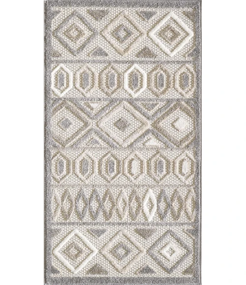 Kas Calla 6925 Grey Aztec Area Rug 6'7" x 9'
