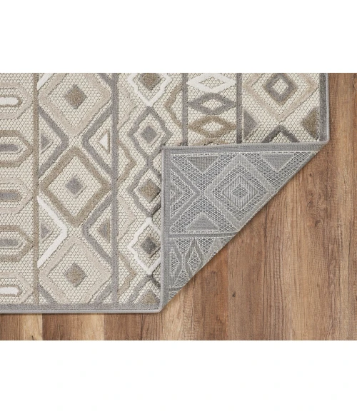 Kas Calla 6925 Grey Aztec Area Rug 6'7" x 9'