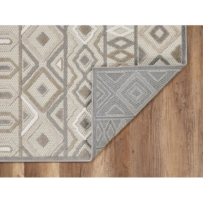 Kas Calla 6925 Grey Aztec Area Rug 2'2" x 4'