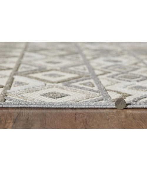 Kas Calla 6925 Grey Aztec Area Rug 6'7" x 9'
