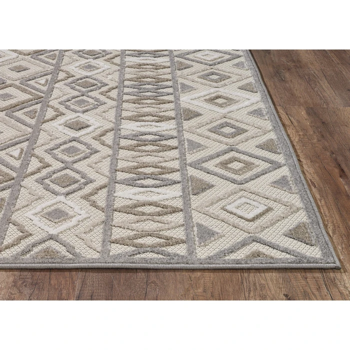 Kas Calla 6925 Grey Aztec Area Rug 2'2" x 4'