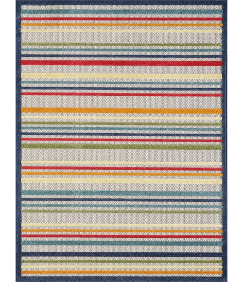 Kas Calla 6927 Ivory/Multi Stripes Area Rug 5'3" x 7'