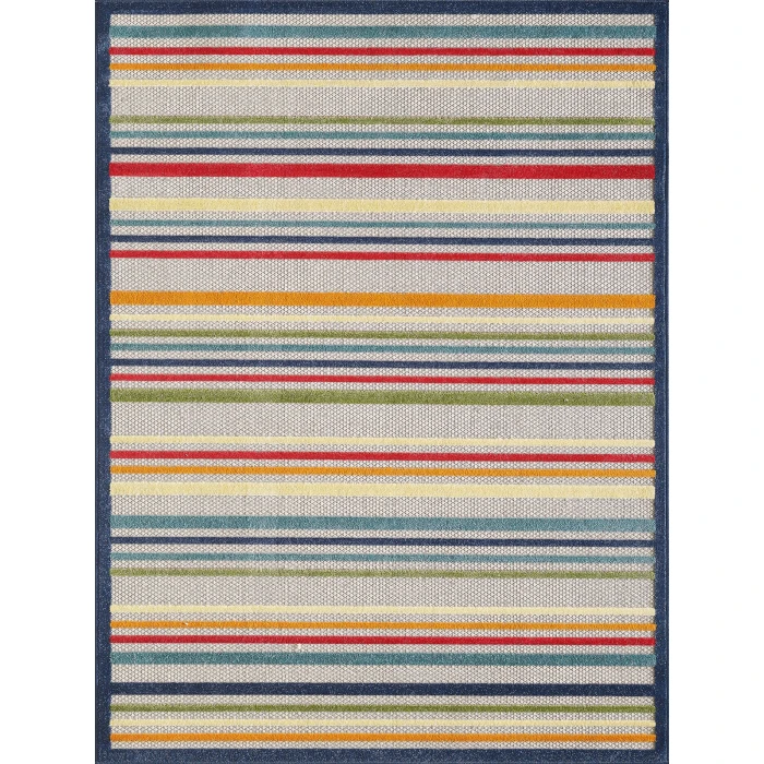 Kas Calla 6927 Ivory/Multi Stripes Area Rug 7'10' Round
