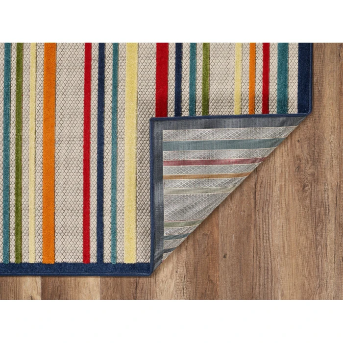 Kas Calla 6927 Ivory/Multi Stripes Area Rug 7'10' Round