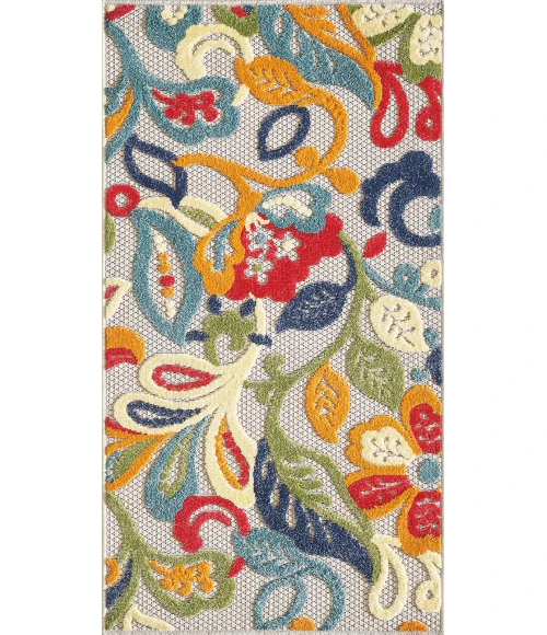 Kas Calla 6929 Ivory/Multi Leila Area Rug 6'7" x 9'