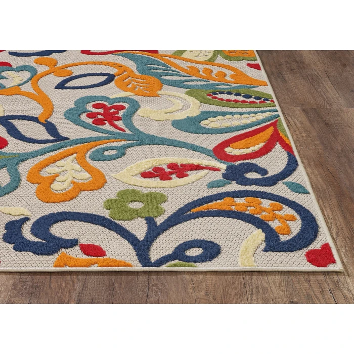 Kas Calla 6929 Ivory/Multi Leila Area Rug 7'10" x 9'10"