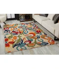 Kas Calla 6929 Ivory/Multi Leila Area Rug 6'7" x 9'