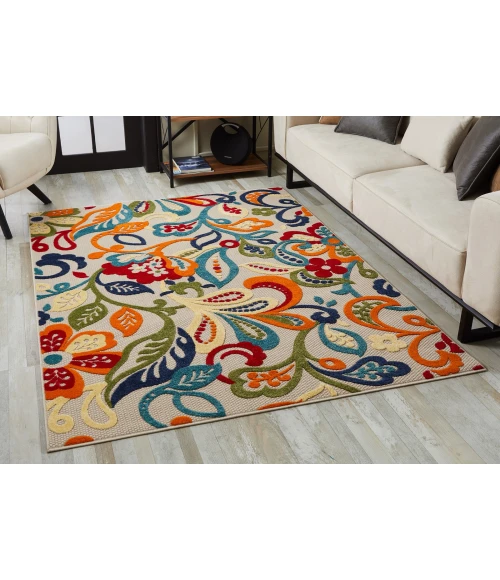 Kas Calla 6929 Ivory/Multi Leila Area Rug 6'7" x 9'