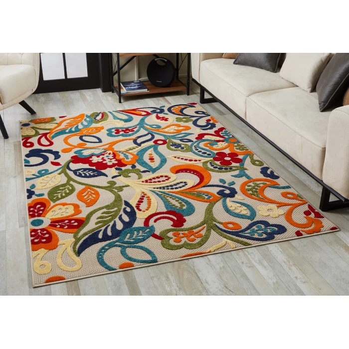 Kas Calla 6929 Ivory/Multi Leila Area Rug 7'10" x 9'10"