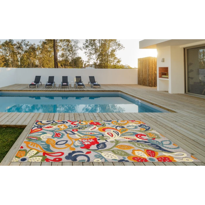 Kas Calla 6929 Ivory/Multi Leila Area Rug 7'10" x 9'10"
