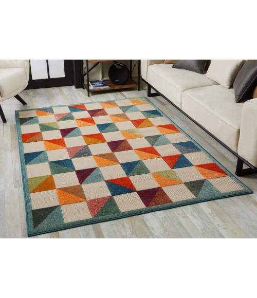 Kas Calla 6930 Ivory/Multi Scope Area Rug 7'10" x 9'10"