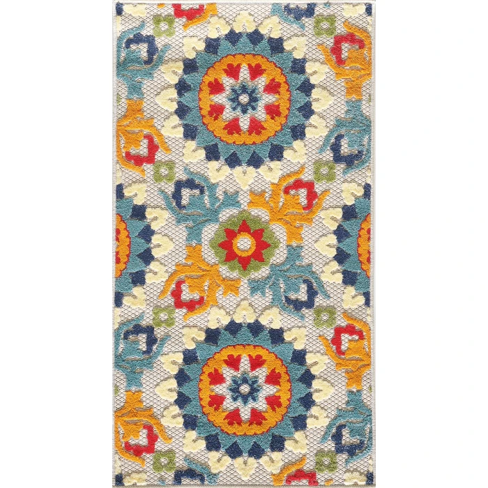 Kas Calla 6931 Ivory/Multi Manor Area Rug 2'2" x 4'