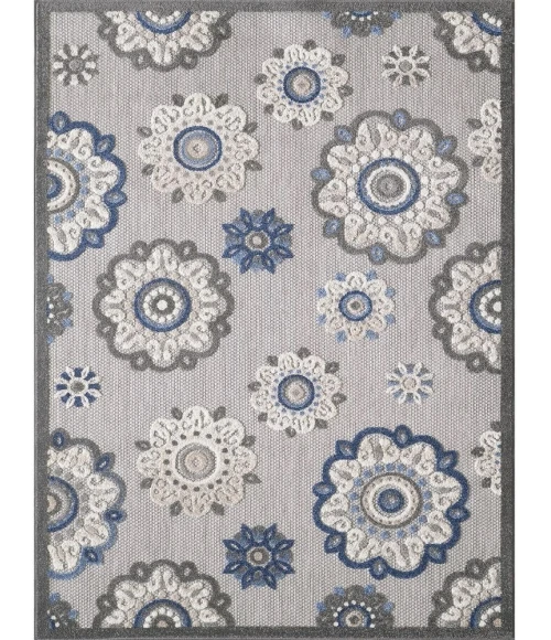 Kas Calla 6932 Grey/Blue Suzani Area Rug