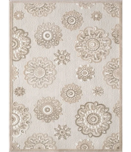 Kas Calla 6933 Taupe Suzani Area Rug