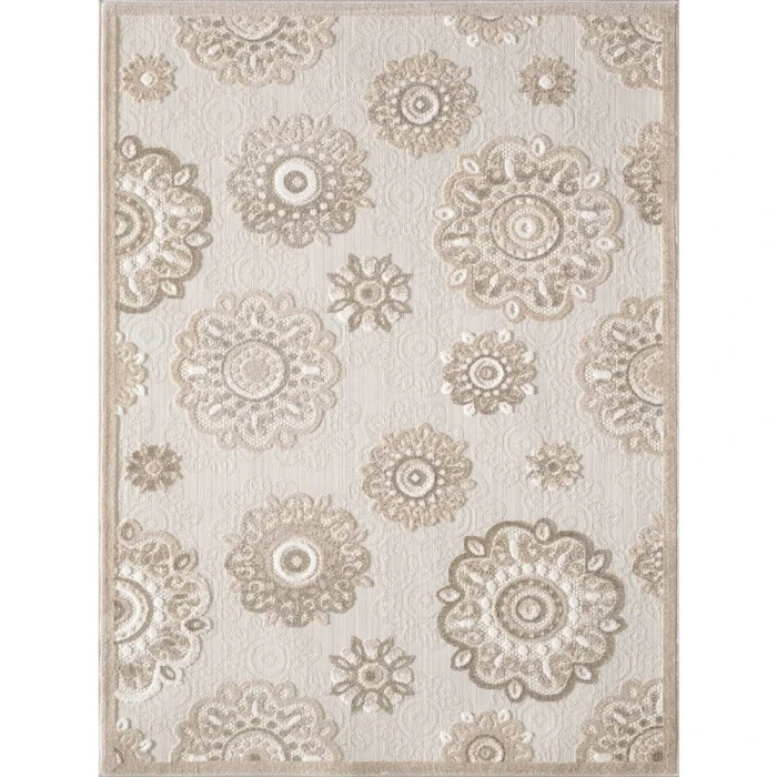 Kas Calla 6933 Taupe Suzani Area Rug