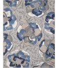 Kas Calla 6935 Grey/Blue Flora Area Rug