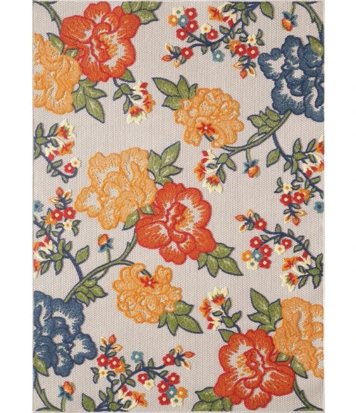 Kas Calla 6937 Ivory Floral Vine Area Rug