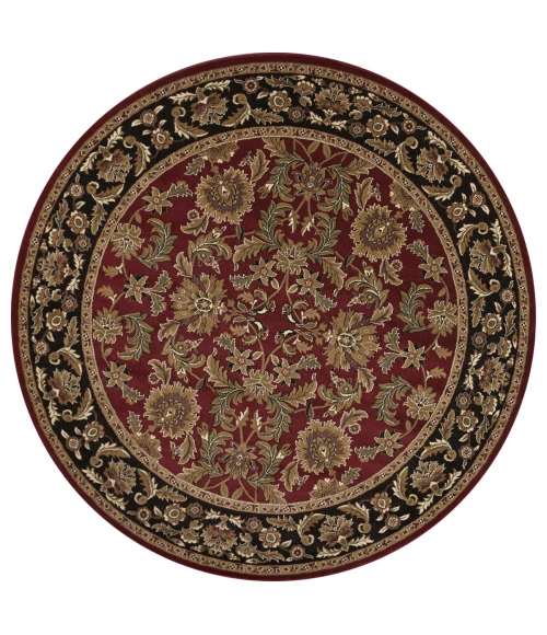 Kas Cambridge 7301 Red/Black Kashan Area Rug 3'3" x 4'11"