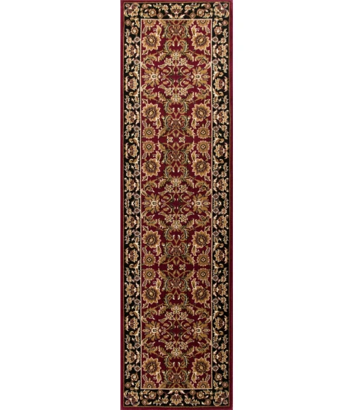 Kas Cambridge 7301 Red/Black Kashan Area Rug 3'3" x 4'11"