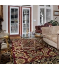 Kas Cambridge 7301 Red/Black Kashan Area Rug 3'3" x 4'11"