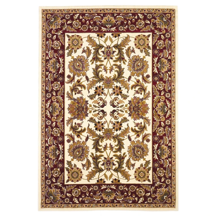 Kas Cambridge 7303 Ivory/Red Kashan Area Rug 20" x 31"
