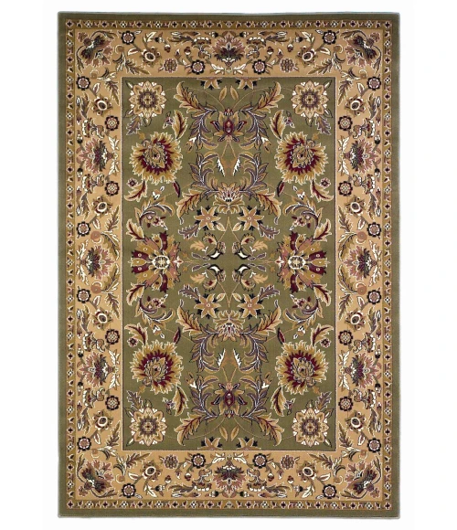 Kas Cambridge 7304 Green/Taupe Kashan Area Rug 2'3" x 3'3"