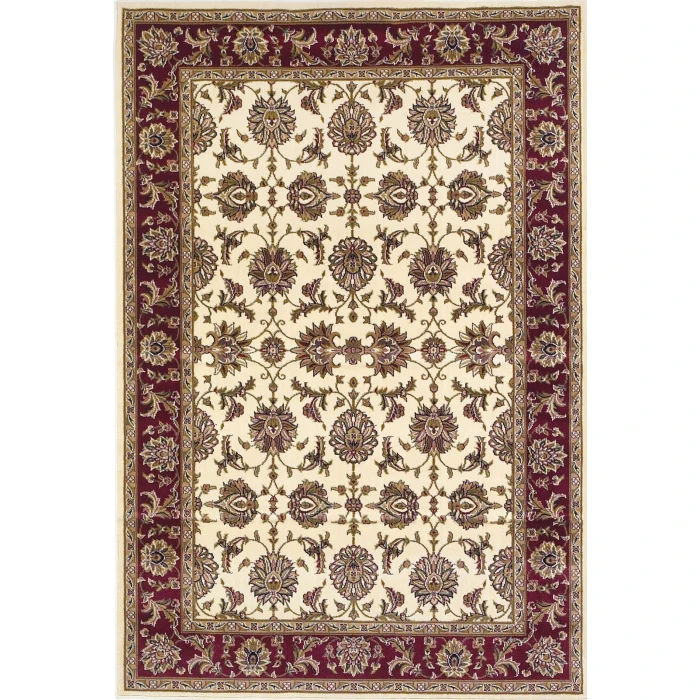 Kas Cambridge 7312 Ivory/Red Kashan Area Rug 3'3" x 4'11"