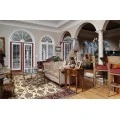 Kas Cambridge 7312 Ivory/Red Kashan Area Rug 2'2" x 7'11" Runner