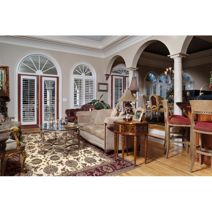 Kas Cambridge 7312 Ivory/Red Kashan Area Rug 3'3" x 4'11"