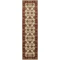 Kas Cambridge 7312 Ivory/Red Kashan Area Rug 2'2" x 7'11" Runner