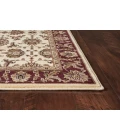 Kas Cambridge 7312 Ivory/Red Kashan Area Rug 7'7" Round