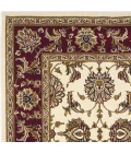 Kas Cambridge 7312 Ivory/Red Kashan Area Rug 7'7" Round