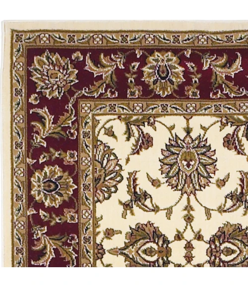 Kas Cambridge 7312 Ivory/Red Kashan Area Rug 7'7" Round
