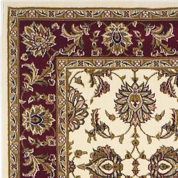 Kas Cambridge 7312 Ivory/Red Kashan Area Rug 3'3" x 4'11"