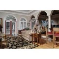 Kas Cambridge 7313 Black/Ivory Kashan Area Rug 2'2" x 7'11" Runner