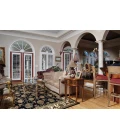 Kas Cambridge 7313 Black/Ivory Kashan Area Rug 2'2" x 7'11" Runner