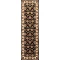Kas Cambridge 7313 Black/Ivory Kashan Area Rug 2'2" x 7'11" Runner