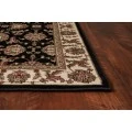 Kas Cambridge 7313 Black/Ivory Kashan Area Rug 2'2" x 7'11" Runner