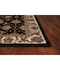 Kas Cambridge 7313 Black/Ivory Kashan Area Rug 2'2" x 7'11" Runner