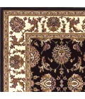Kas Cambridge 7313 Black/Ivory Kashan Area Rug 2'2" x 7'11" Runner