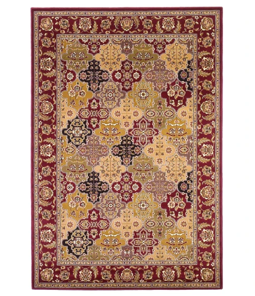 Kas Cambridge 7325 Red Kashan Panel Area Rug 2'3" x 3'3"